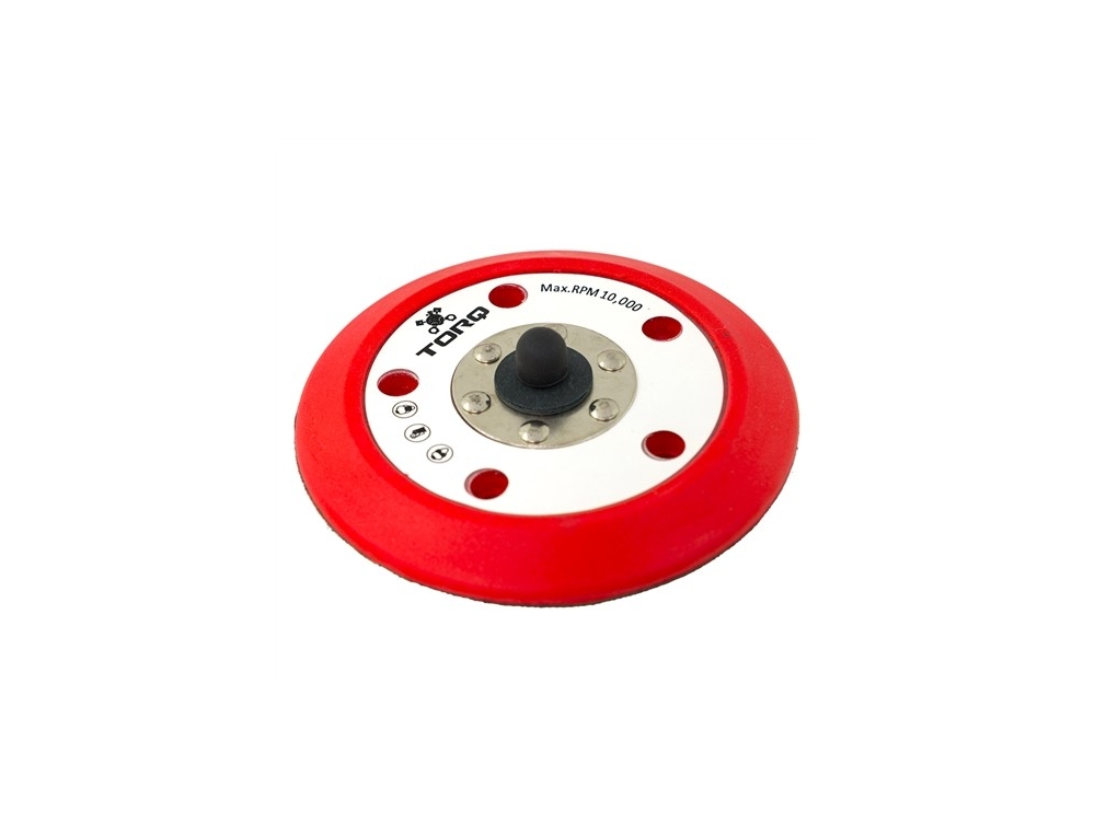 Полировочная подложка для полировальной машинки TORQ R5 Dual-Action Red Backing Plate With Advanced Hyper Flex Technology — 12,70см