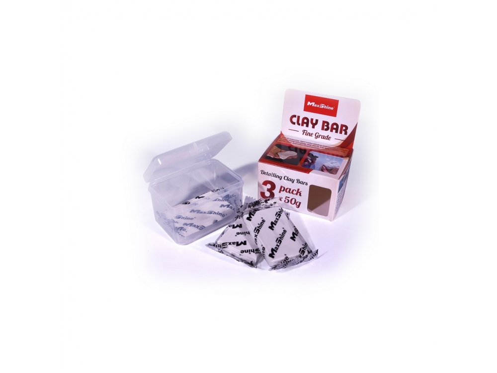 Набор белой синтетической глины очистителя - MaxShine Detailing Clay Bar Fine Cut