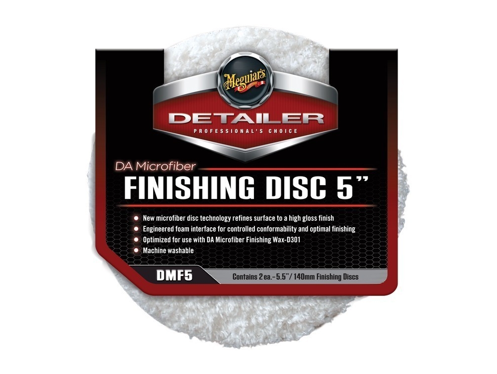 Финишный диск для удаления незначительных дефектов лкп бело/серый - DMF5 DA Microfiber Finishing Disc 5"