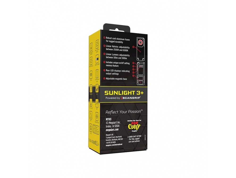 Інспекційна ручна лампа - Meguiar's Sunlight 3+ -