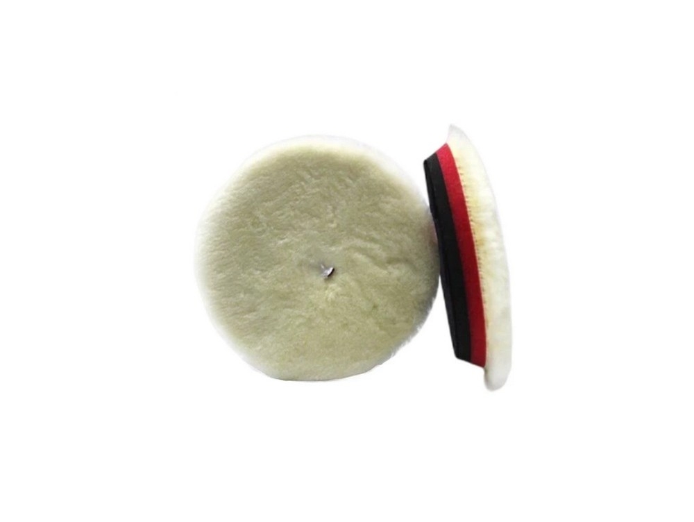 Грубий полірувальний круг з вовни - MaxShine Wool Cutting Pad - Torsional Rubber Backed Ø125 мм -