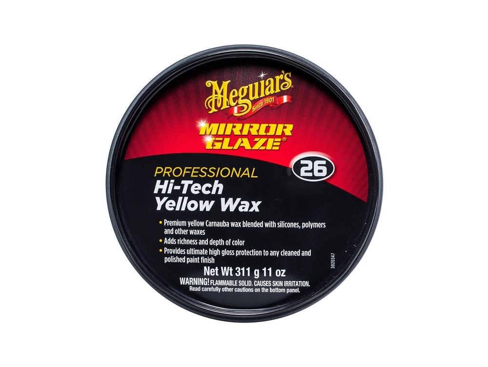 Твердый воск профессиональной серии - Meguiar's Mirror Glaze Hi-Tech Yellow Wax