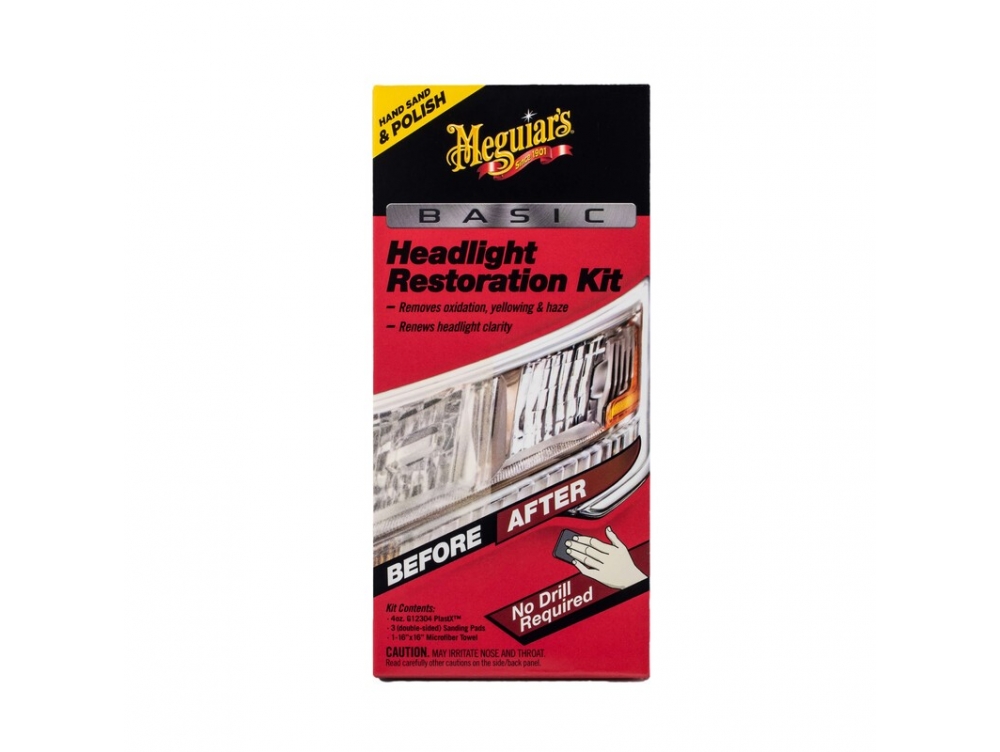 Базовий набір для відновлення фар - Meguiar's Basic Headlight Restoration Kit -