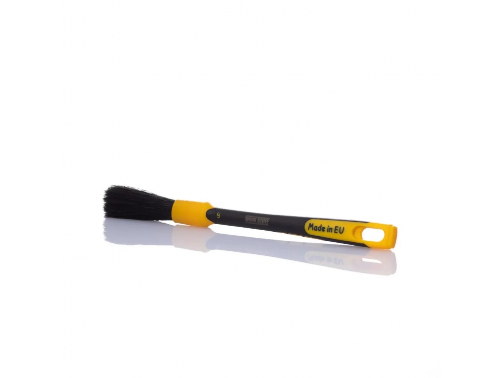 Зносостійкий пензлик для детейлінгу з прогумованою ручкою - Work Stuff Detailing Brush Rubber Black 16mm -